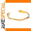 Stainless Steel Gold Cuff Bracelet