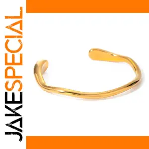 Stainless Steel Gold Cuff Bracelet