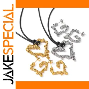 Stainless Steel Heart Jewelry Set