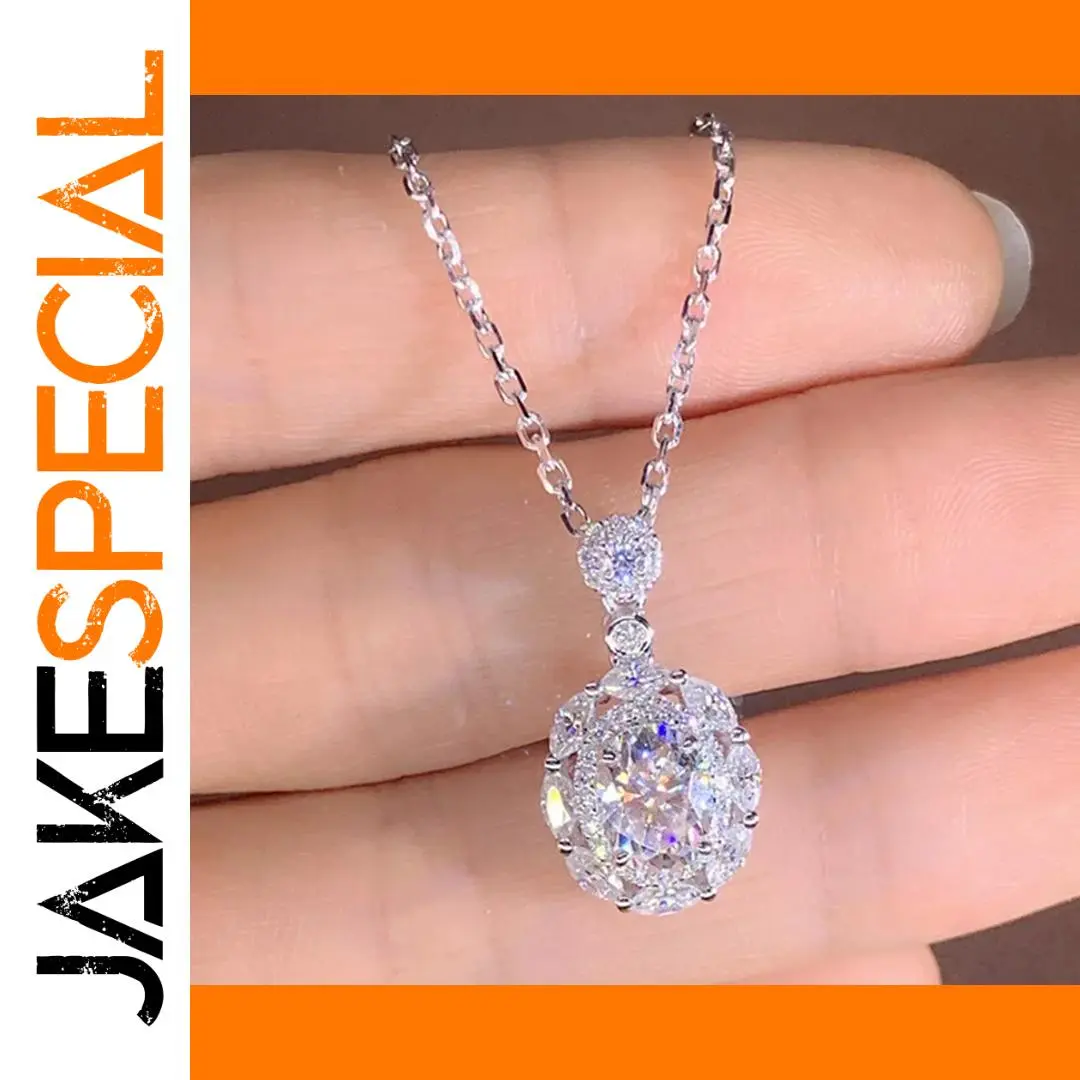 Geometric Flower Zircon Necklace for Women 1 Geometric Flower Zircon Necklace for Women