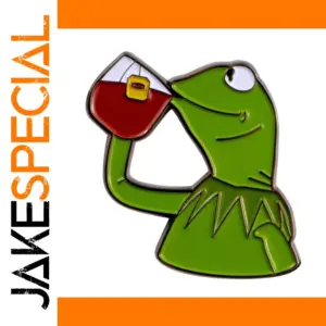 Colorful Kermit the Frog Enamel Pin for Bags