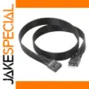 Black 9-Pin PC Front Panel Audio Extension Cable