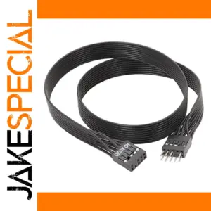 Black 9-Pin PC Front Panel Audio Extension Cable