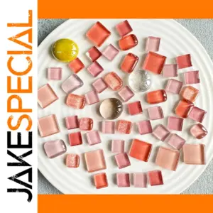 Vibrant Glass Mosaic Stones Set for Crafts