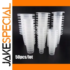 50 Clear Hydroponic Nursery Pots Set