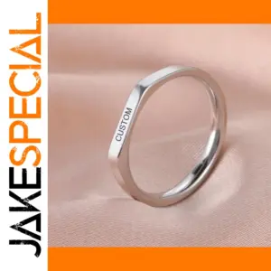 Customizable Stainless Steel Ring in Multiple Widths