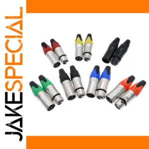 Vibrant 10-Pack XLR Connectors Set for Audio Professionals