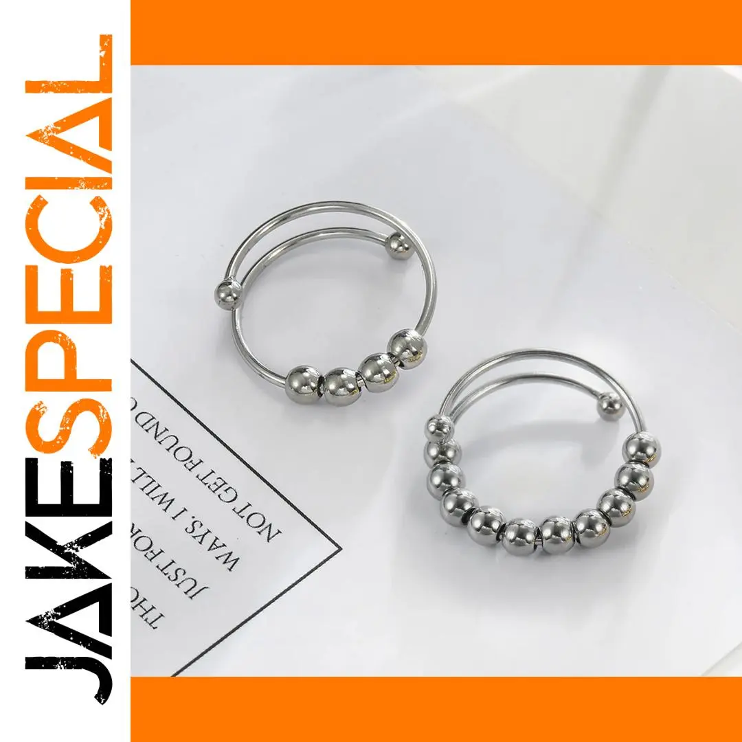 Stainless Steel Stress-Relief Anxiety Ring 1 Stainless Steel Stress-Relief Anxiety Ring