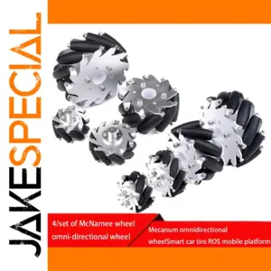 Omnidirectional Robot Wheel Set with Aluminum Hubs