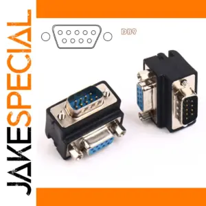 90-Degree DB9 RS232 Adapter for Devices