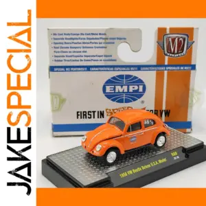 Vivid Orange 1956 VW Beetle Diecast Model