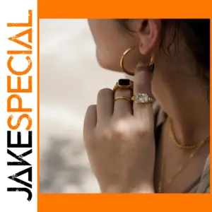 Elegant Stainless Steel Gold Ring for Women