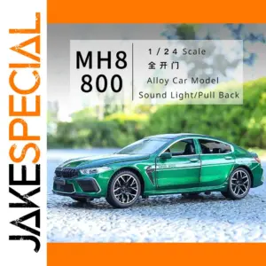 1:24 BMW M8 MH8 Diecast Model with Light and Sound
