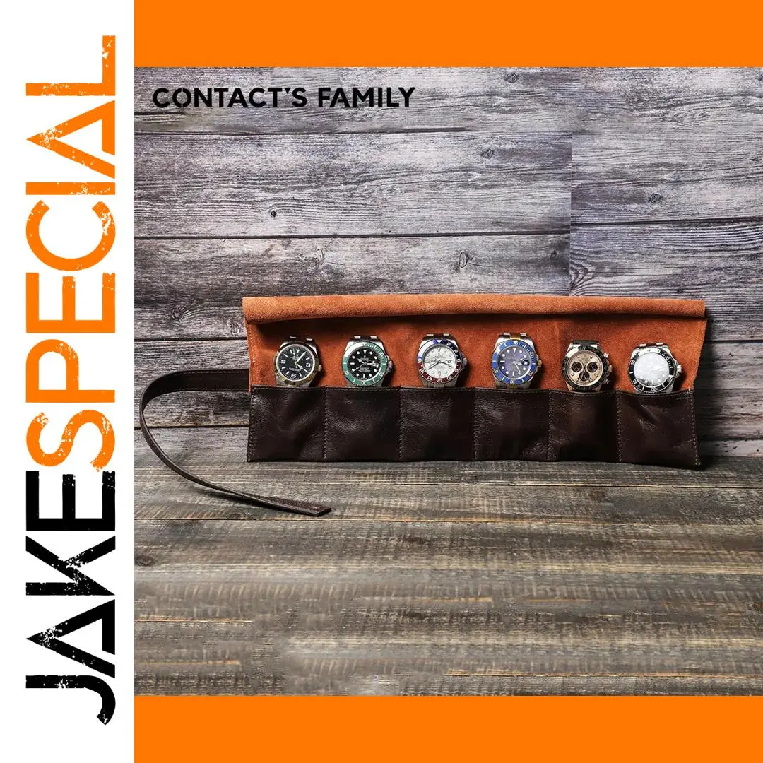 Contact's Family Leather Watch Roll CF1128 1 Contact's Family Leather Watch Roll CF1128