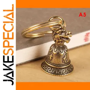 Vintage Brass Chinese Zodiac Animal Keychain