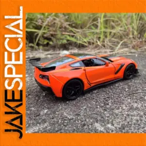 Vibrant Orange Corvette ZR1 1:24 Scale Diecast