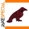 Copper Viking Raven Badge with Celtic Design