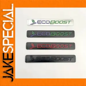 Ford EcoBoost Metal Emblem Badge 14cm x 2cm