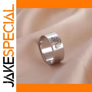 Elegant Tree of Life Stainless Steel Ring