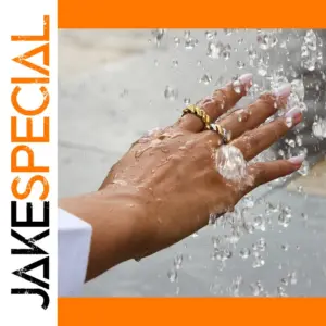 Stainless Steel Women's Textured Ring