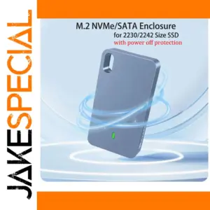 M.2 NVMe SATA Enclosure 10Gbps, 4TB Max