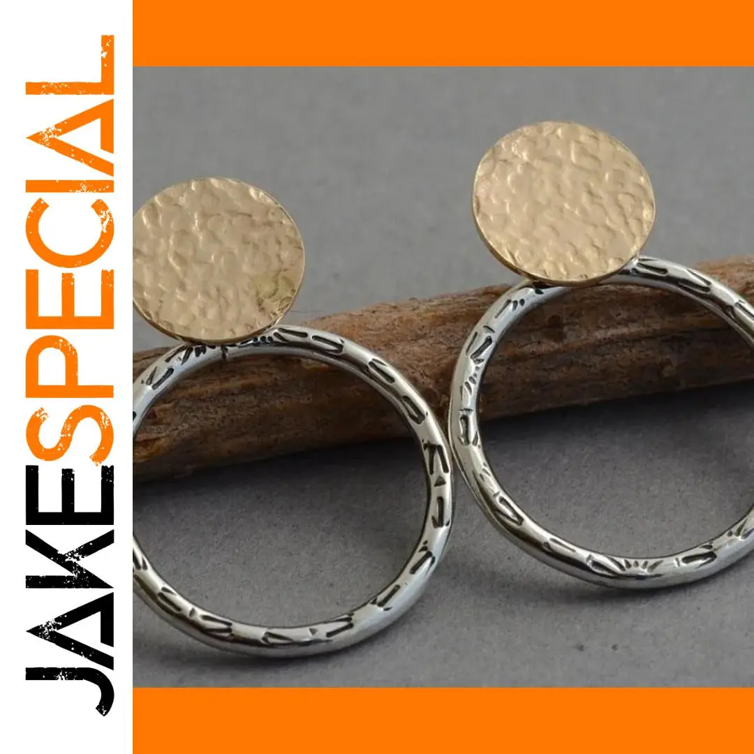 Vintage Geometric Round Earrings for Women 1 Vintage Geometric Round Earrings for Women