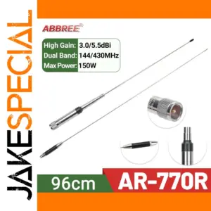 ABBREE AR-770R Dual-Band Mobile Antenna