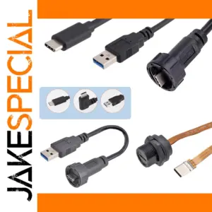 waterproof USB Type-C Socket Cable 3.1 IP67