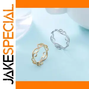 Vintage Filigree Flower Ring in Stainless Steel