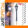 Vintage Model Street Lights 10-Pack for Dioramas