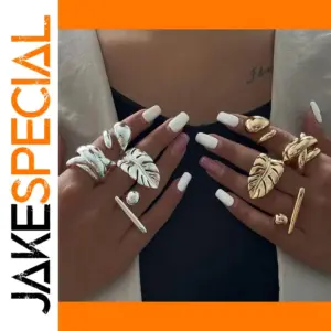 Unisex Stainless Steel Gold Finish Ring