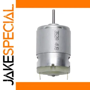 RS380 High-Speed Silver DC Motor 30,000 RPM