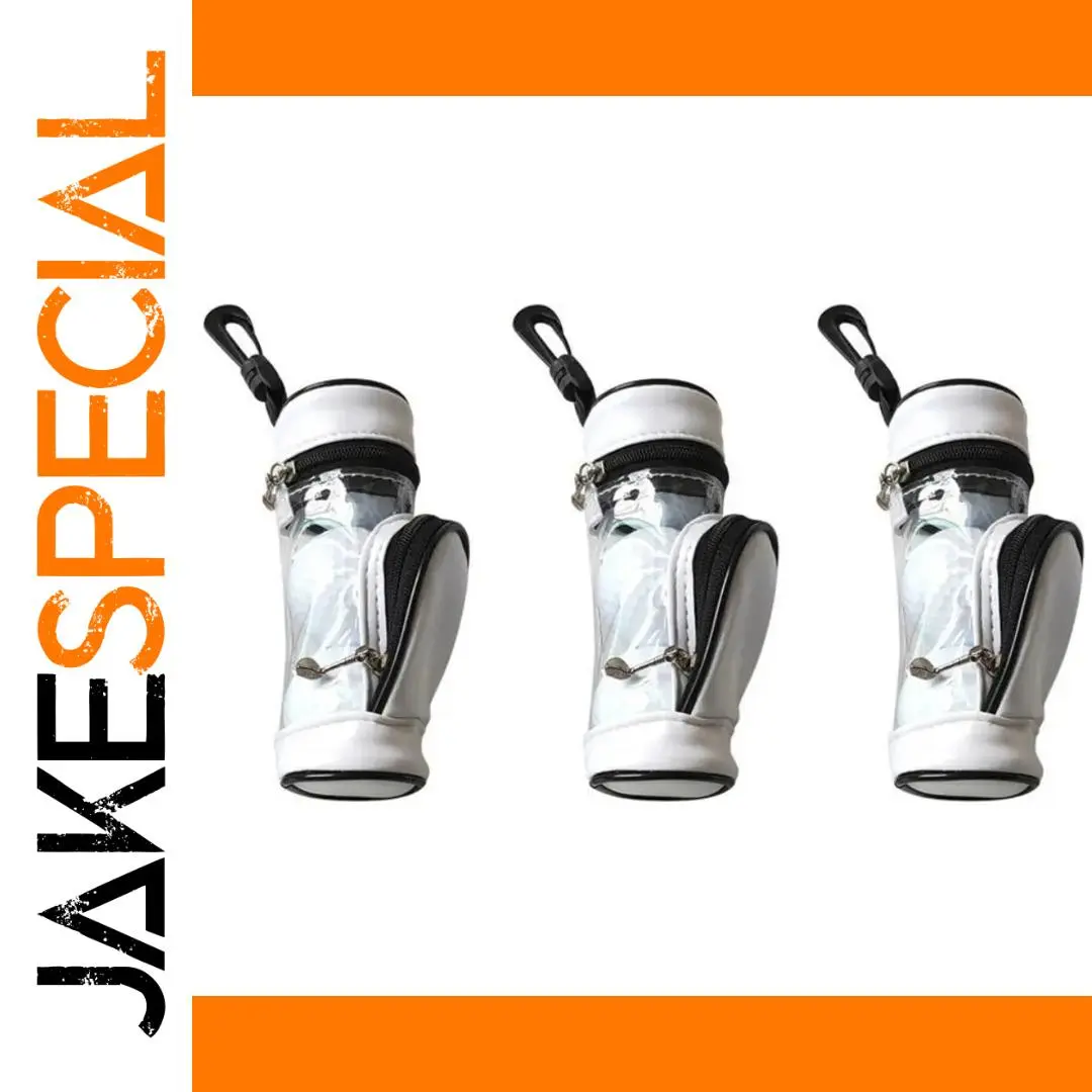 Miniature Golf Bag Pouch with Carabiner Clip 1 Miniature Golf Bag Pouch with Carabiner Clip