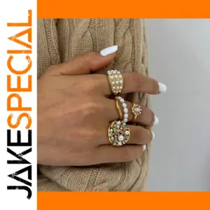 Stainless Steel Heart-Shaped Adjustable Ring