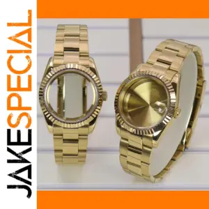 Gold Stainless Steel Watch Case 36mm/39mm for NH/Miyota Movements