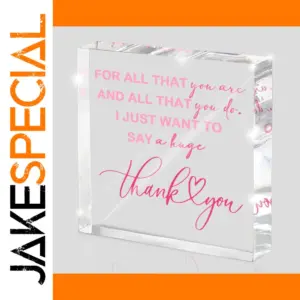 Pink Acrylic Appreciation Gift for Desk