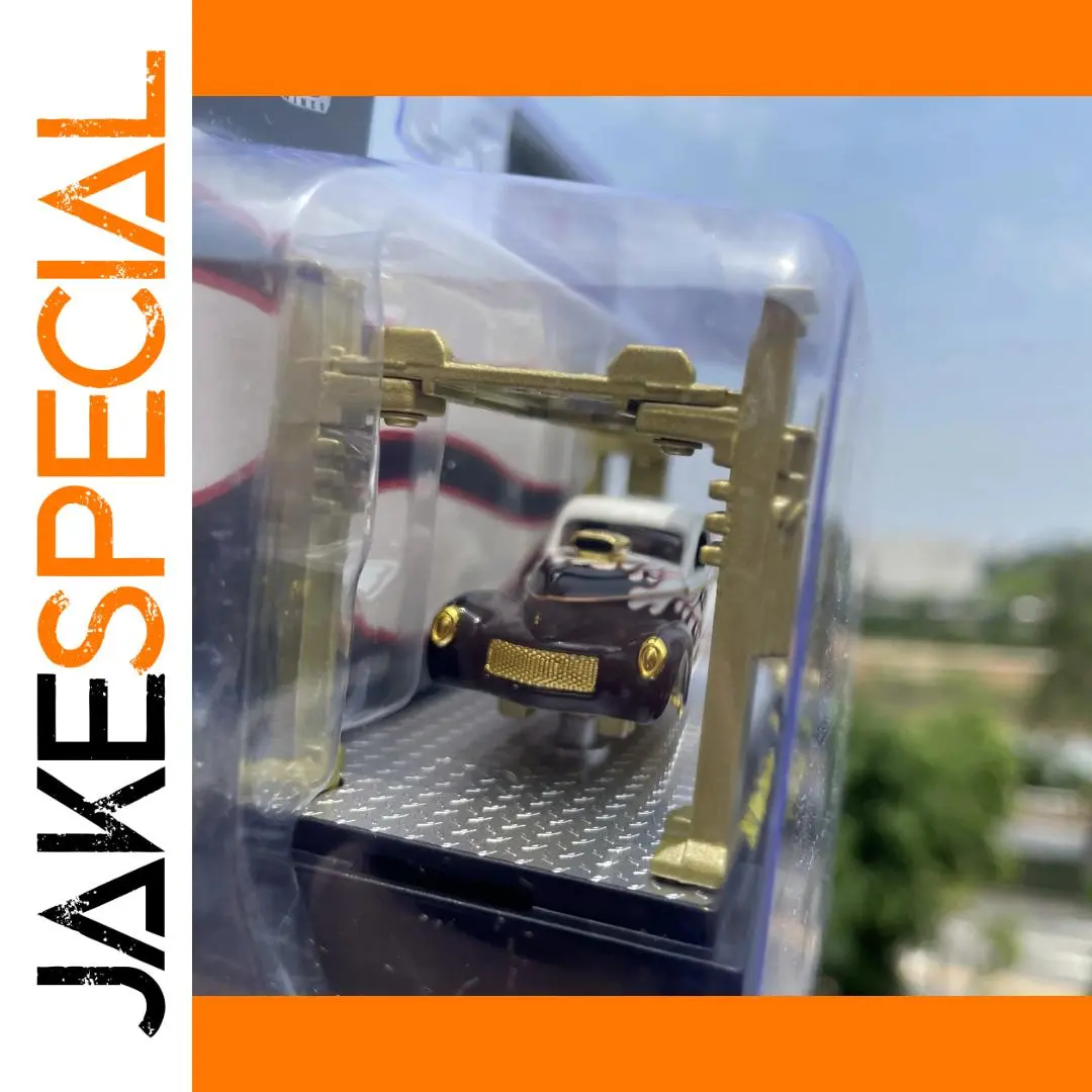 1941 Willys Coupe Gasser Diecast Model in Gold Accents 1 1941 Willys Coupe Gasser Diecast Model in Gold Accents