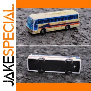 Vintage Miniature Bus Model for Dioramas