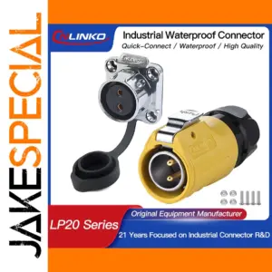 M20 High Voltage Waterproof Connector 500V 12 Pins