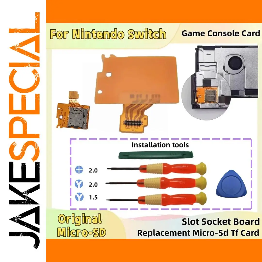 Nintendo Switch MicroSD/TF Card Slot Replacement Module 1 Nintendo Switch MicroSD/TF Card Slot Replacement Module