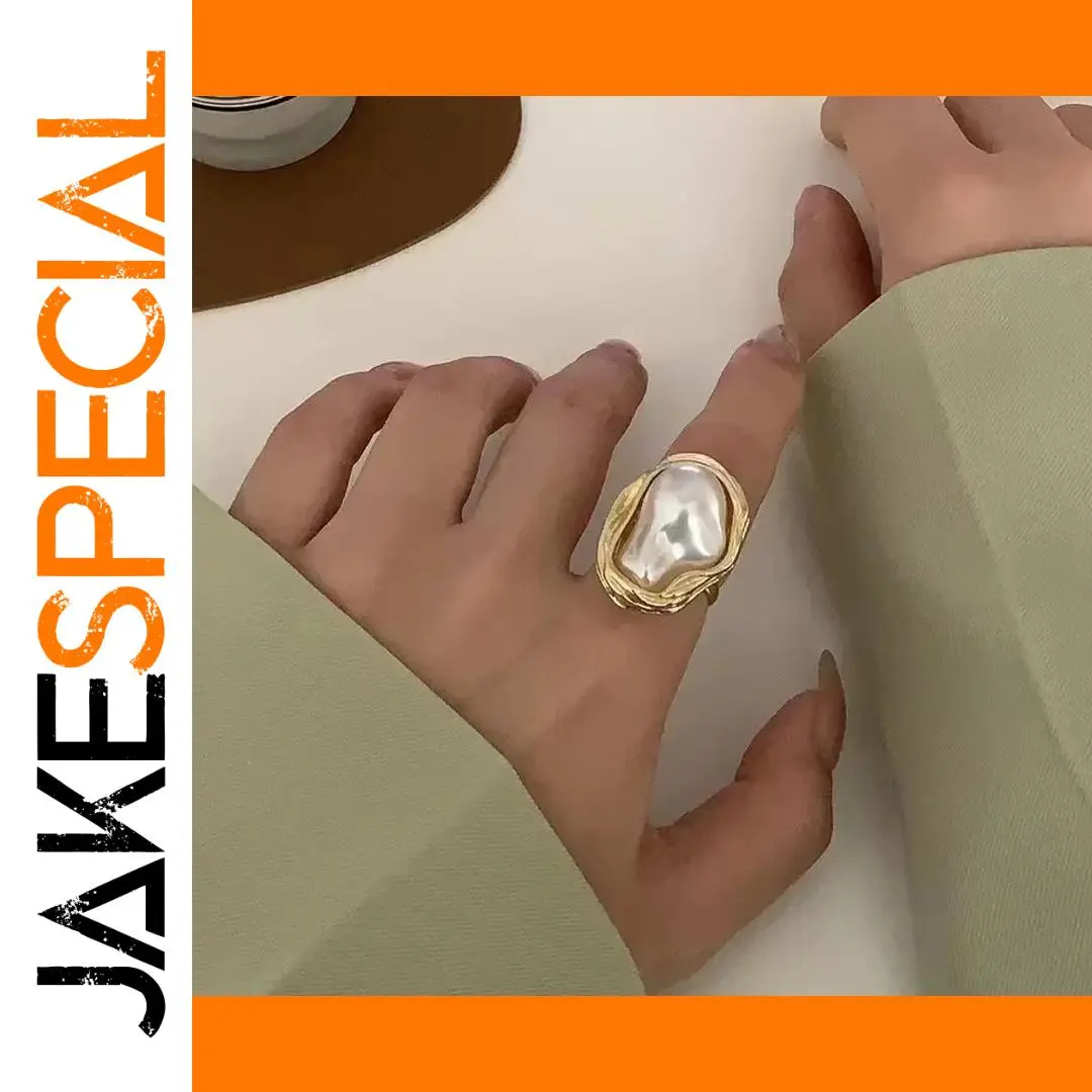 Vintage-Inspired Pearl Ring with Smart Features 1 Vintage-Inspired Pearl Ring with Smart Features