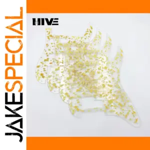 Gold Foil Acrylic Guitar Pickguard Set