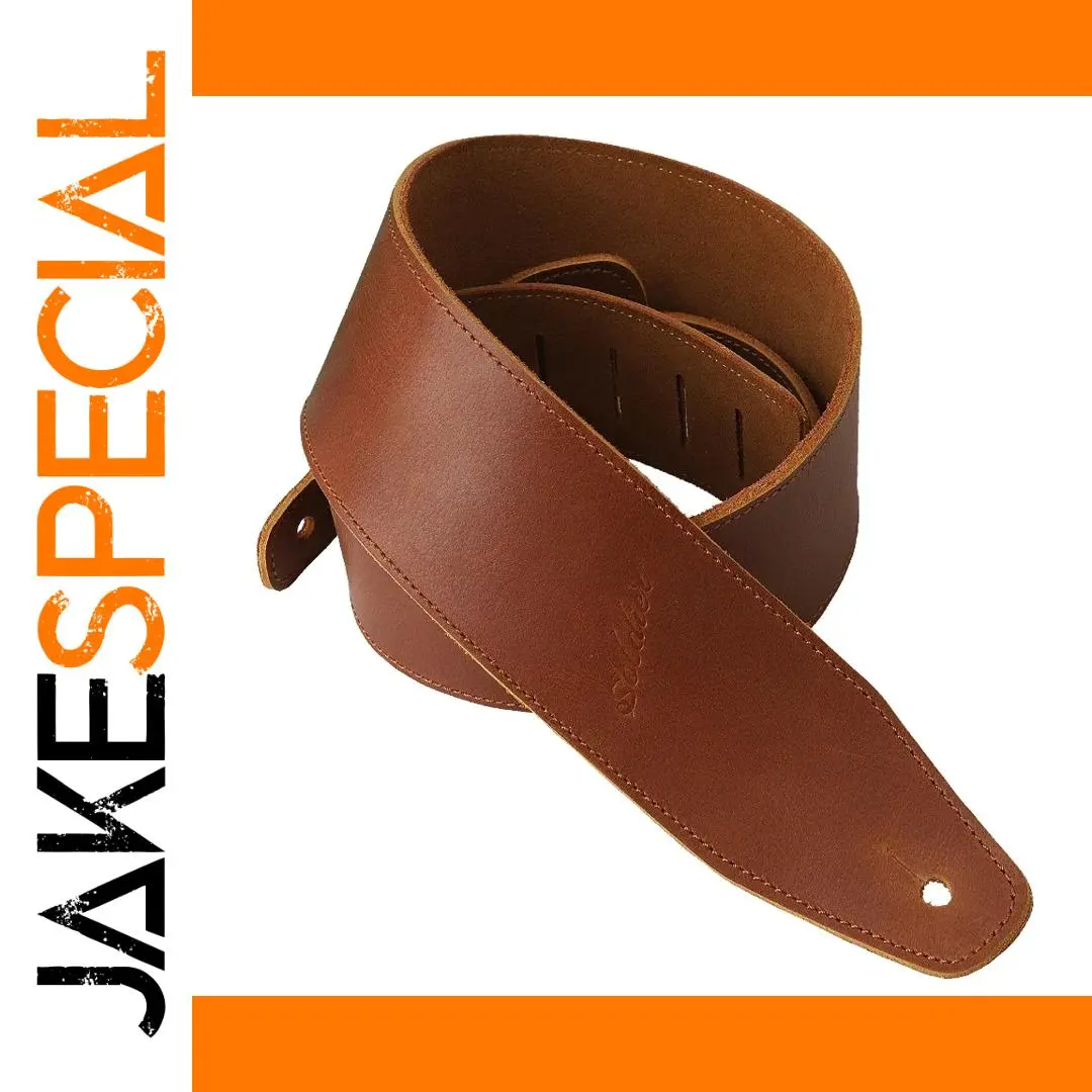 Vintage Leather Guitar Strap for Electric & Acoustic Guitars 1 Vintage Leather Guitar Strap for Electric & Acoustic Guitars