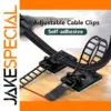Adjustable Cable Management Clips Set (5,10,20)