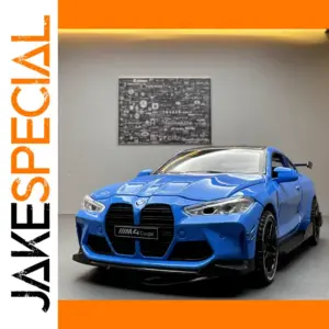 Vivid Blue BMW M4 Coupe Diecast Model