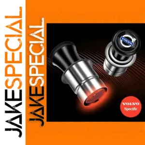 12V Metal Finish Cigarette Lighter Adapter for Vehicles