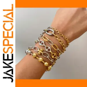 Bicolor Stainless Steel Bracelet Model JDB2406001-PS