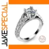 Elegant Silver Ring with AAAA Cubic Zirconia