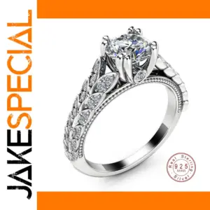 Elegant Silver Ring with AAAA Cubic Zirconia