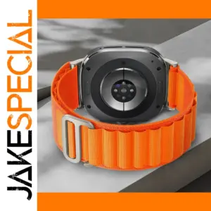 Vibrant Orange Nylon Strap for Samsung Galaxy Watch 8